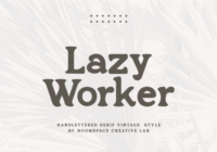 Lazy Worker Font - Featured Image