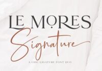 Le Mores Signature Font - Featured Image