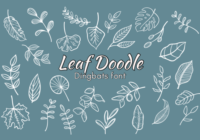 Leaf Doodle Font - Featured Image