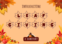 Leaf Giving Font - Featured Image