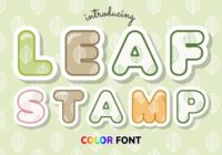 Leaf Stamp Font - Featured Image