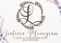 Leafenca Monogram Font - Featured Image