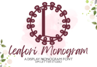 Leafori Monogram Font - Featured Image
