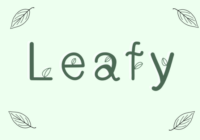 Leafy Font - Featured Image