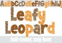 Leafy Leopard Font - Featured Image