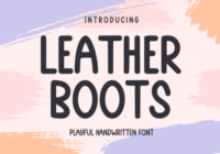 Leather Boots Font - Featured Image