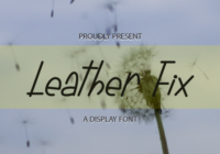 Leather Fix Font - Featured Image