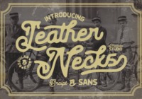 Leather Necks Font - Featured Image