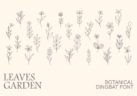 Leaves Garden Font - Featured Image