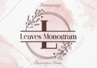 Leaves Monogram Font - Featured Image
