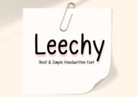Leechy Font - Featured Image