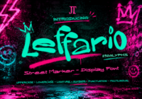 Leffario Font - Featured Image