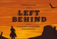Left Behind Family Font - Featured Image