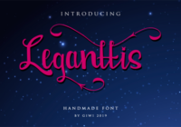 Leganttis Font - Featured Image