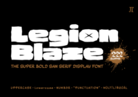 Legion Blaze Font - Featured Image