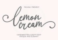 Lemon Cream Font - Featured Image