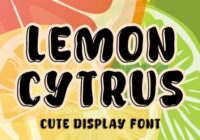 Lemon Cytrus Font - Featured Image