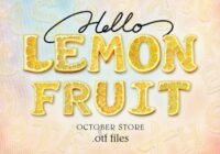 Lemon Fruit Font - Featured Image