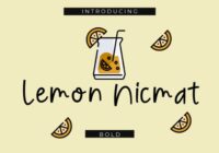 Lemon Nicmat Font - Featured Image