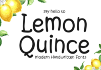 Lemon Quince Font - Featured Image
