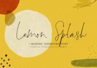 Lemon Splash Font - Featured Image