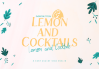 Lemon and Cocktails Font - Featured Image