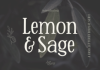 Lemon and Sage Font - Featured Image