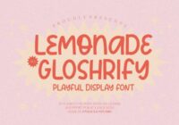 Lemonade Gloshrify Font - Featured Image