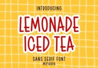 Lemonade Iced Tea Font - Featured Image