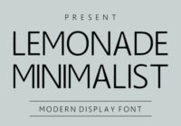 Lemonade Minimalist Font - Featured Image