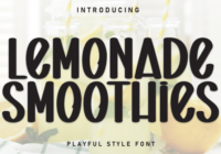 Lemonade Smoothies Font - Featured Image