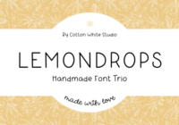 Lemondrops Trio Font - Featured Image