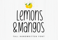 Lemons & Mangos Font - Featured Image