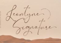 Leontyne Signature Font - Featured Image