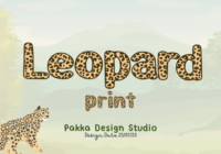Leopard Print Font - Featured Image