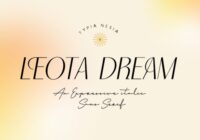 Leota Dream Font - Featured Image