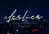 Leslies Script Font - Featured Image