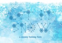 Let It Snow Font - Featured Image