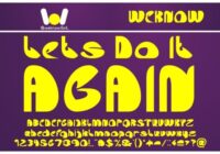 Let's Do It Again Font - Featured Image