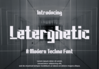 Leterghetic Font - Featured Image