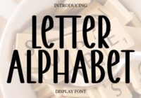 Letter Alphabet Font - Featured Image