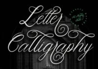 Letter Calligraphy Font - Featured Image