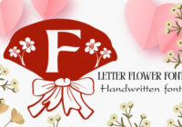 Letter Flower Font - Featured Image