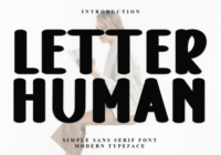 Letter Human Font - Featured Image