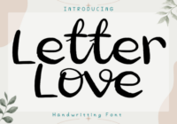 Letter Love Font - Featured Image