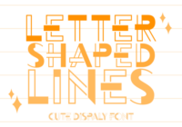 Letter Shaped Lines Font - Featured Image