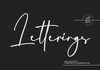 Letterings Font - Featured Image