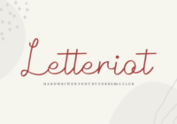 Letteriot Font - Featured Image