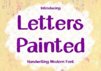 Letters Painted Font - Featured Image