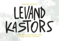 Levand Kastors Font - Featured Image